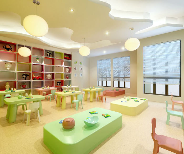 早教中心辦公室教室裝修設(shè)計(jì)案例效果圖