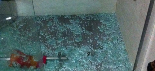 鋼化玻璃碎裂效果圖