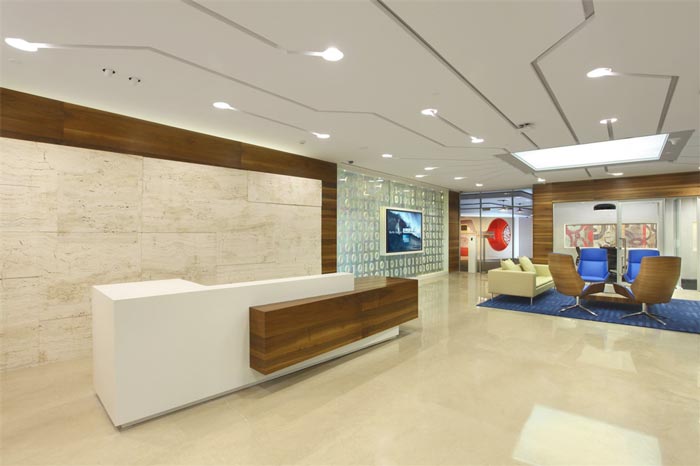 傳媒廣告公司辦公室前臺裝修設(shè)計案例效果圖