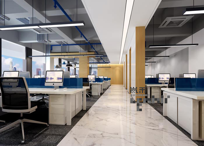 510平方中型創(chuàng)意辦公室辦公區(qū)域裝修設(shè)計(jì)案例效果圖