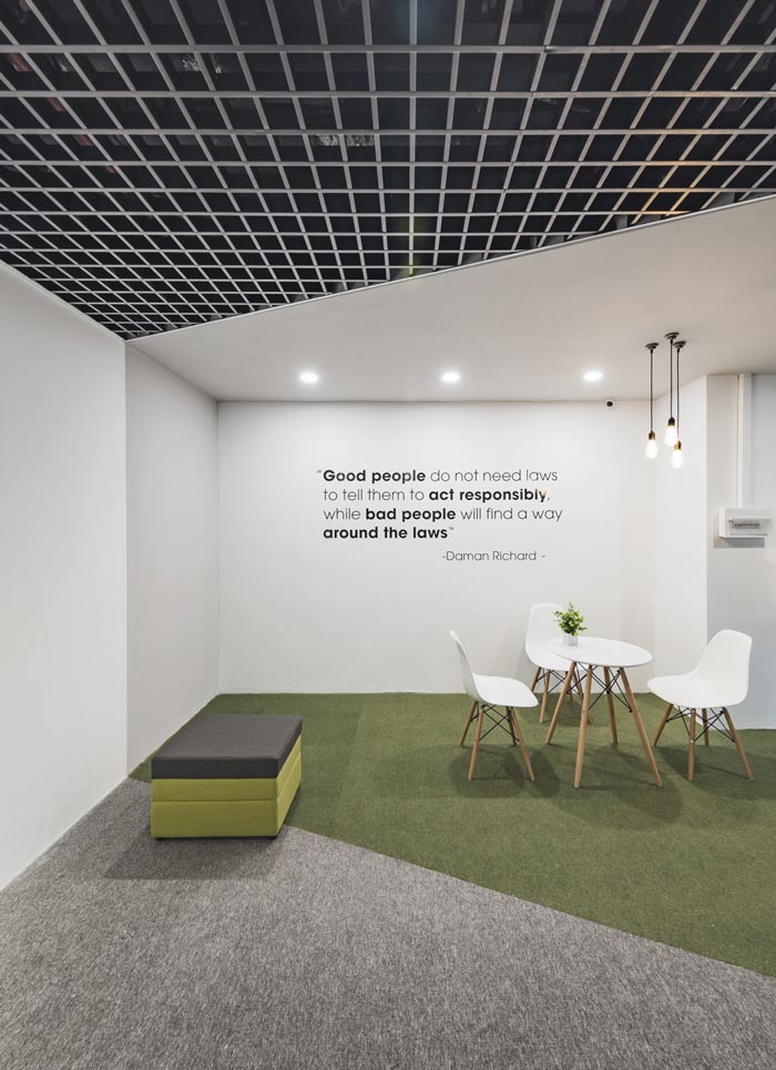 電子商務(wù)服務(wù)商辦公室接待區(qū)域裝修設(shè)計案例效果圖