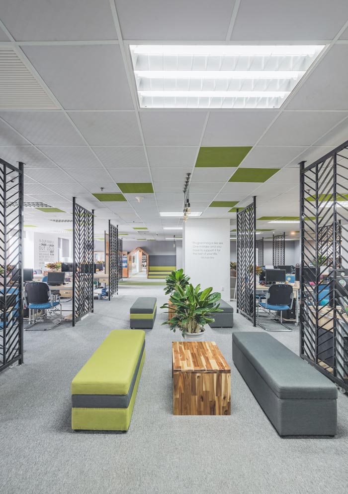 電子商務(wù)服務(wù)商辦公室動線裝修設(shè)計案例效果圖