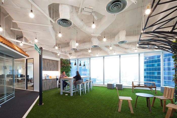 在線旅游公司辦公室茶水間裝修設(shè)計案例效果圖