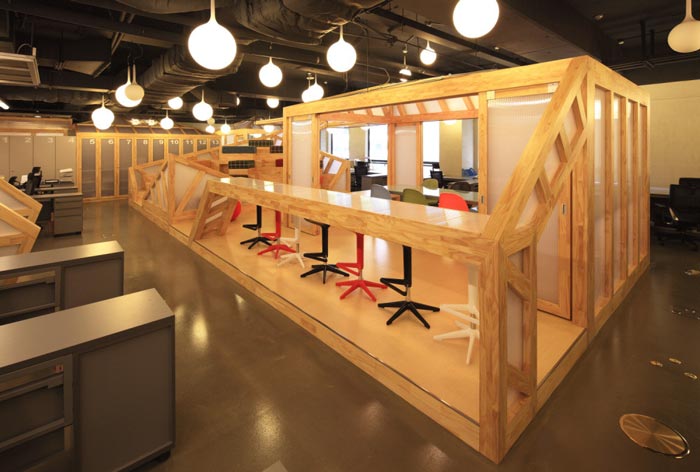 家具廠商辦公室吧臺裝修設計案例效果圖