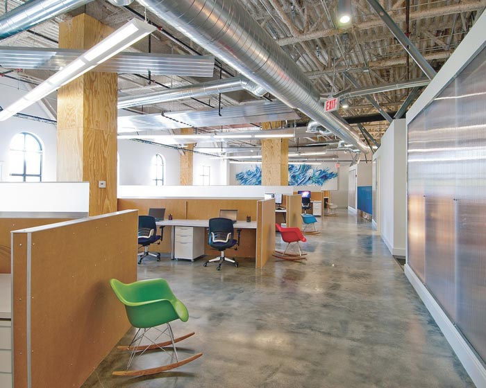 字幕組工作室辦公區(qū)域裝修設(shè)計(jì)案例效果圖