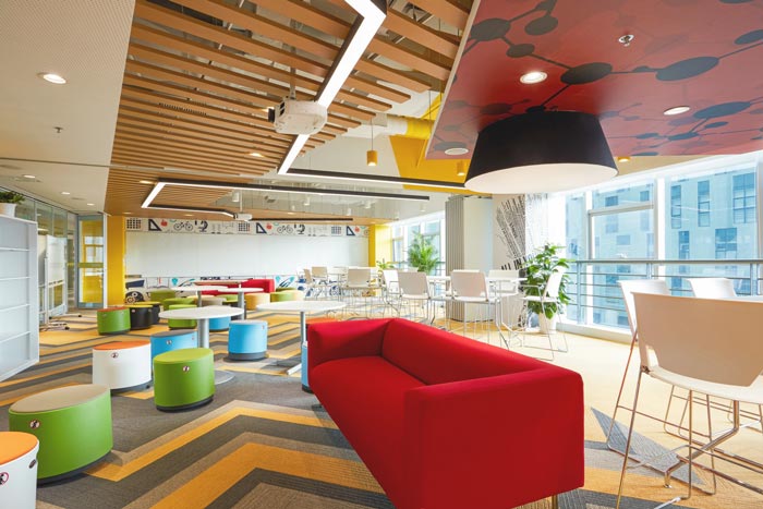 網(wǎng)絡(luò)公司辦公室接待區(qū)域裝修設(shè)計案例效果圖