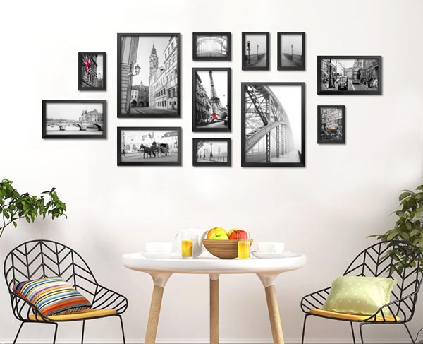 環(huán)境黑白裝飾畫效果圖