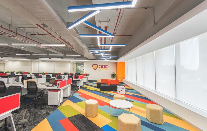 游戲公司辦公室辦公休息區(qū)域裝修設(shè)計(jì)案例效果圖