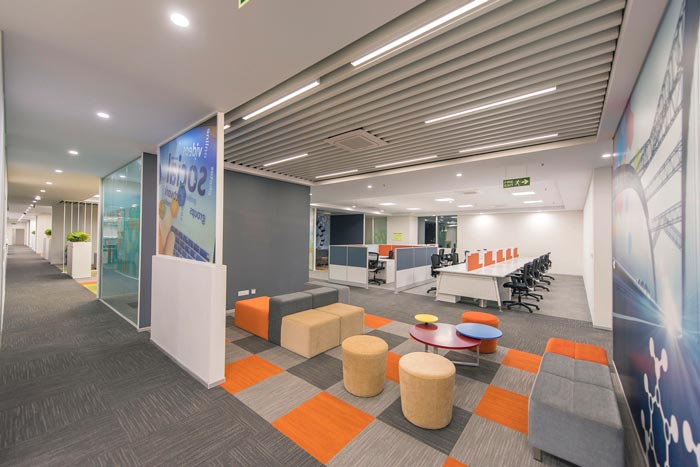 服裝貿(mào)易辦公室交流區(qū)域裝修設(shè)計(jì)案例效果圖