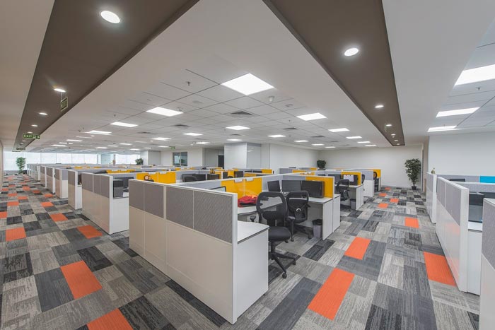 互聯(lián)網(wǎng)服務(wù)提供商辦公室辦公區(qū)域裝修設(shè)計案例效果圖