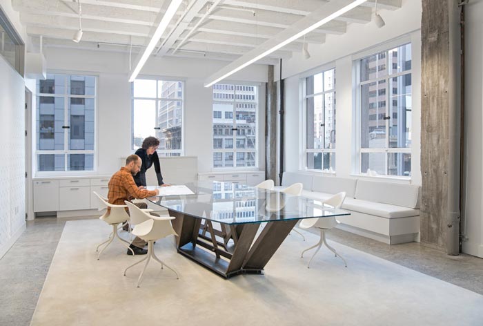 建筑事務(wù)所辦公室交流區(qū)域裝修設(shè)計(jì)案例效果圖