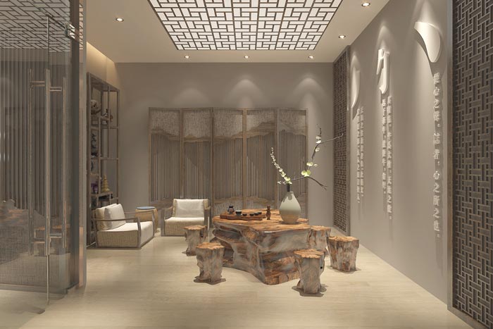 中式風(fēng)格辦公室裝修設(shè)計(jì)案例