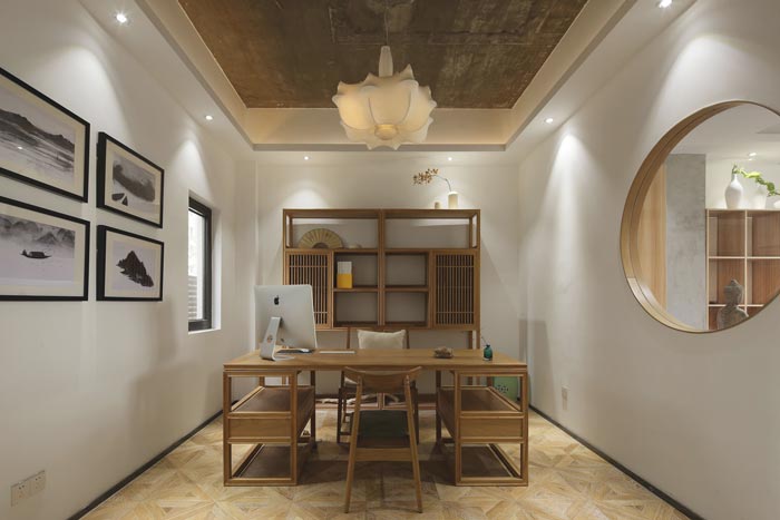 中式禪意辦公室裝修設(shè)計(jì)案例