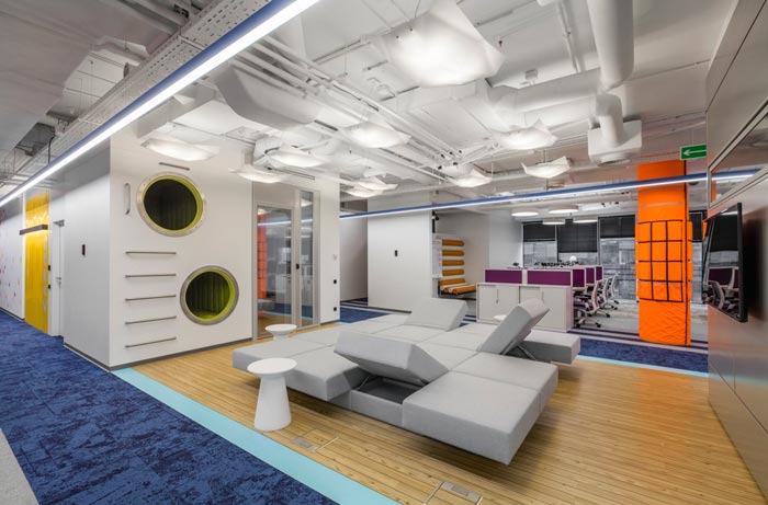 品牌營銷策劃公司辦公室洽談區(qū)域裝修設(shè)計案例效果圖