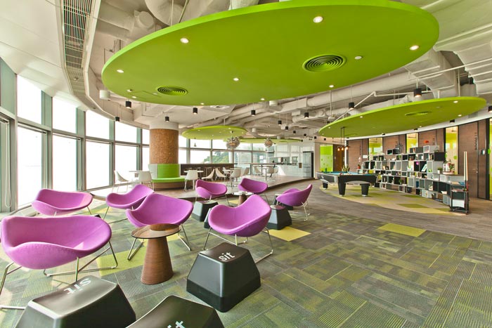 現(xiàn)代簡約辦公室休息區(qū)域裝修設(shè)計(jì)案例效果圖