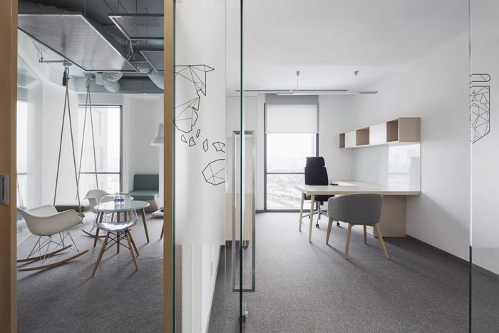 創(chuàng)意混搭辦公室接待、洽談區(qū)域裝修設(shè)計(jì)案例效果圖