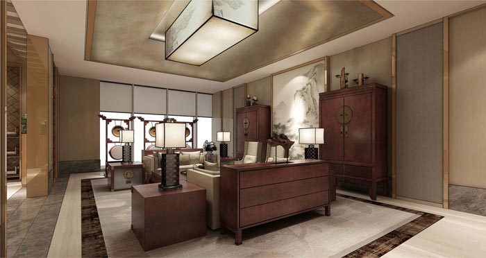 中式后現(xiàn)代風(fēng)格辦公室裝修設(shè)計(jì)案例