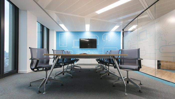 解決方案提供商辦公室大會(huì)議室裝修設(shè)計(jì)案例效果圖