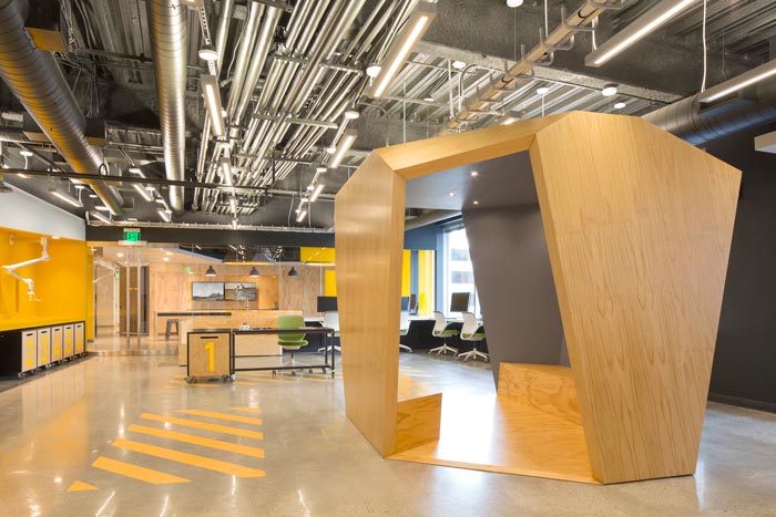 靈活創(chuàng)意辦公空間辦公區(qū)域裝修設(shè)計案例效果圖