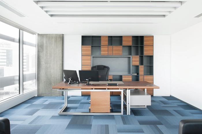 600平方開放式辦公室總經(jīng)理裝修設(shè)計實景圖