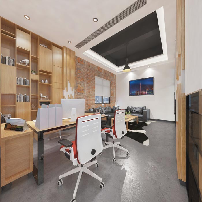 簡約老總辦公室裝修設(shè)計(jì)實(shí)景圖