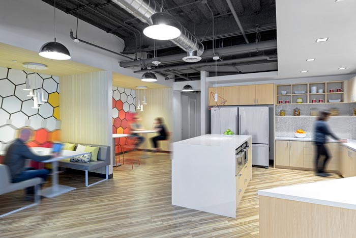 生物技術(shù)服務(wù)公司辦公室動線裝修設(shè)計案例效果圖