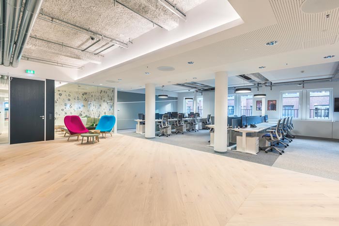 軟件開發(fā)公司辦公室辦公區(qū)域裝修設計案例效果圖