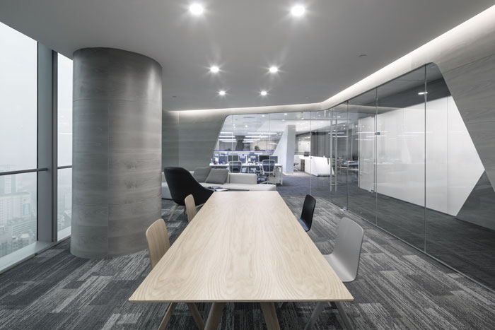 教育培訓(xùn)機構(gòu)辦公室接待區(qū)域裝修設(shè)計案例效果圖