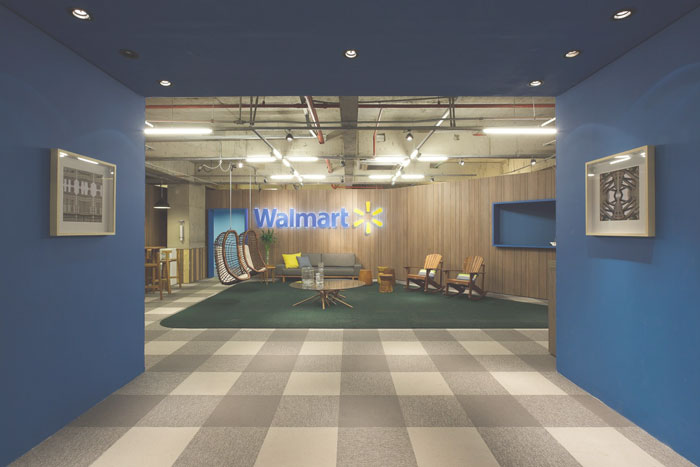 零售企業(yè)辦公室前臺(tái)裝修設(shè)計(jì)案例效果圖