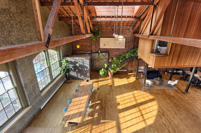 loft風格辦公室俯視圖