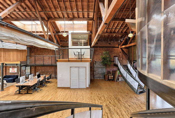 loft風格辦公室二樓休息區(qū)設計效果圖