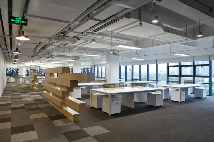 集團公司辦公樓辦公區(qū)域裝修設(shè)計效果圖