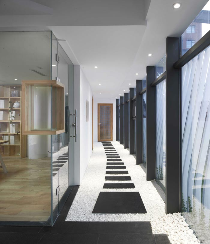 融資租賃公司辦公室走廊裝修設(shè)計(jì)效果圖