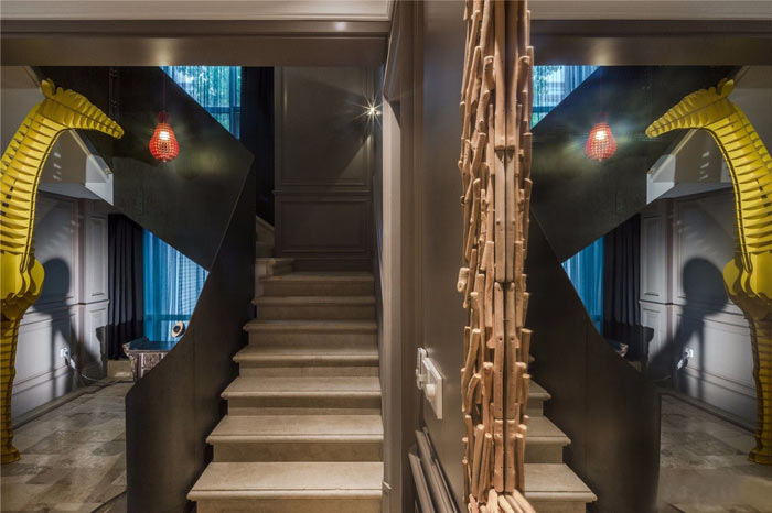 禪意辦公室樓梯裝修設(shè)計(jì)效果圖