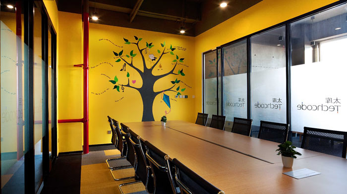 創(chuàng)客孵化中心辦公樓會議室裝修設計效果圖