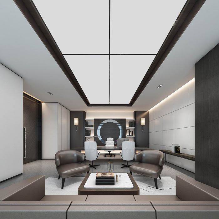 公司總經(jīng)理辦公室裝修效果圖