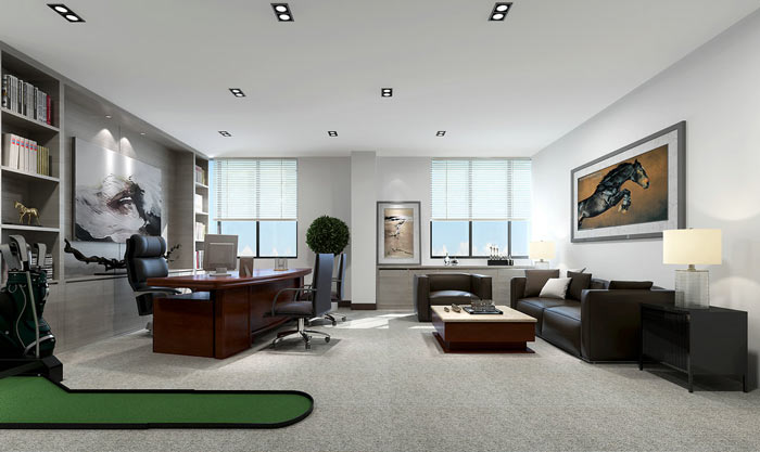 公司總經(jīng)理辦公室裝修效果圖