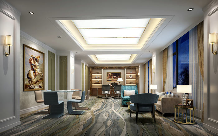 總經(jīng)理辦公室裝修實(shí)景圖