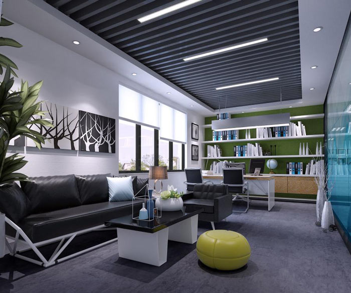 企業(yè)總經(jīng)理辦公室裝修效果圖