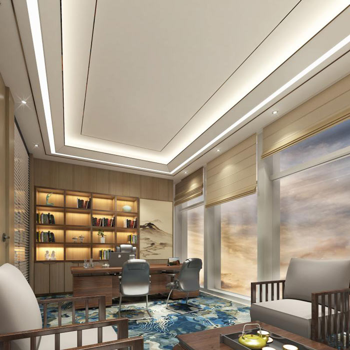 企業(yè)總經(jīng)理辦公室裝修效果圖