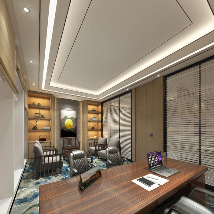 企業(yè)總經(jīng)理辦公室裝修效果圖