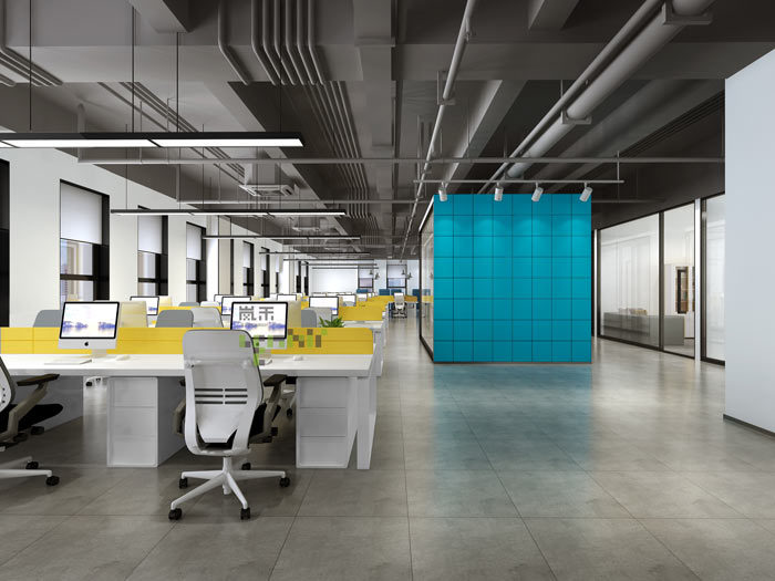 通信科技公司辦公室裝修設(shè)計(jì)效果圖
