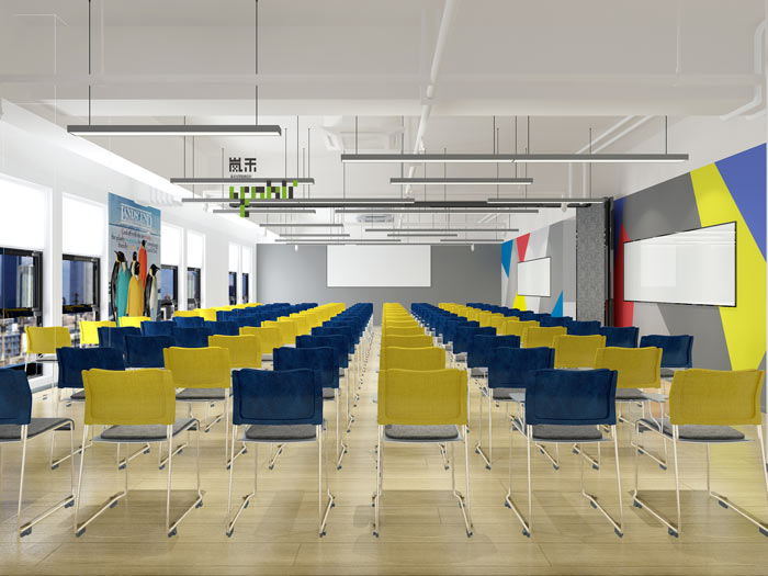 汽車超人公司辦公室20樓培訓(xùn)室裝修設(shè)計效果圖