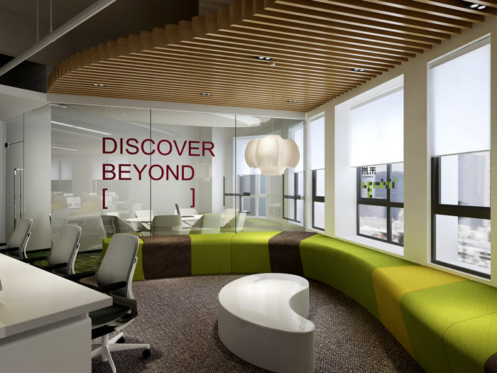 騰訊大浙網(wǎng)辦公室休息區(qū)域裝修設(shè)計(jì)案例效果圖