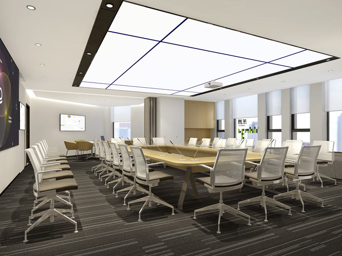 騰訊大浙網(wǎng)辦公室會(huì)議室裝修設(shè)計(jì)案例效果圖