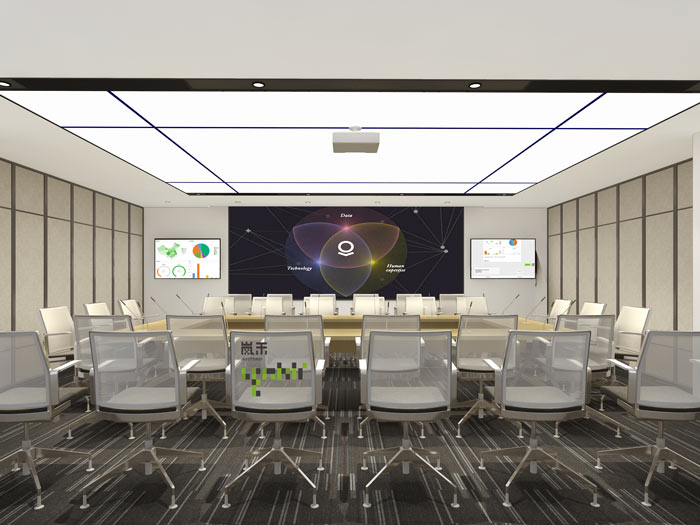 騰訊大浙網(wǎng)辦公室大會(huì)議室裝修設(shè)計(jì)案例效果圖