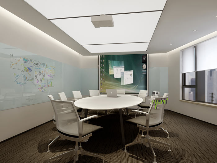 騰訊大浙網(wǎng)辦公室小會(huì)議室裝修設(shè)計(jì)案例效果圖