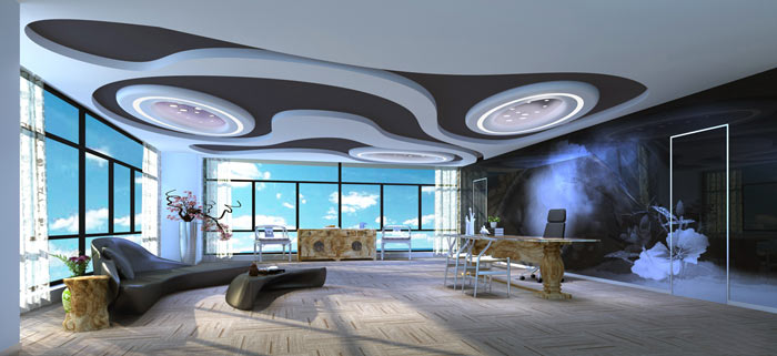 總經(jīng)理辦公室設(shè)計(jì)效果圖