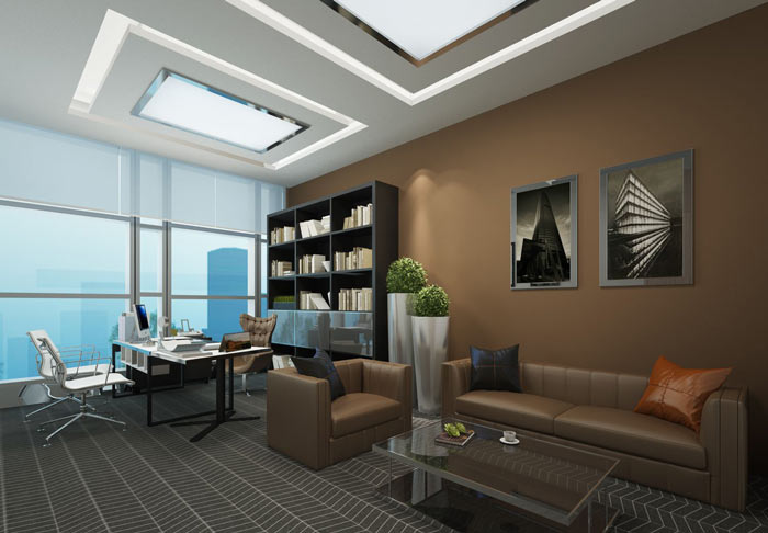 總經(jīng)理辦公室設(shè)計(jì)效果圖