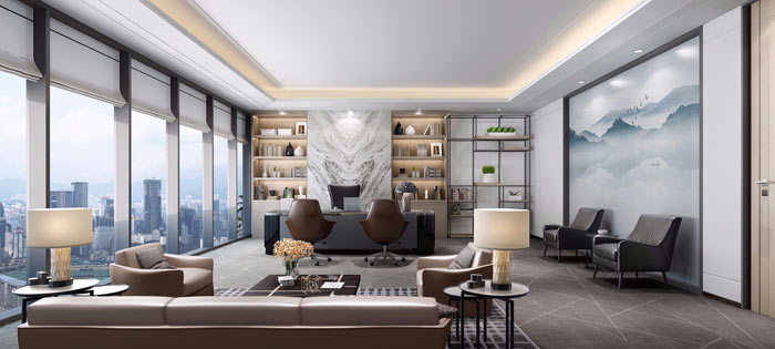 總經(jīng)理辦公室設(shè)計(jì)效果圖